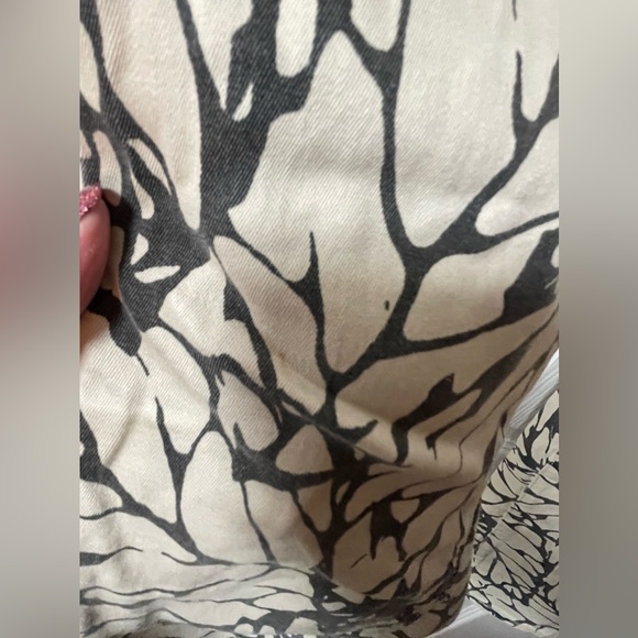 PAIGE Denim Taupe Gray Print 5 Pocket SKYLINE SKINNY Jeans Womens Size 27 - Picture 8 of 13